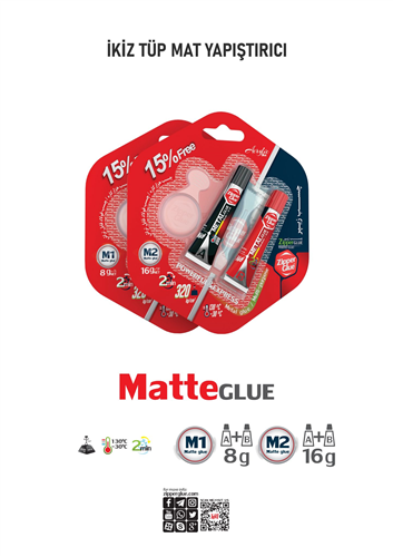 ZİPPER GLUE MAT İKİZ YAPIŞTIRICI METAL YAPIŞTIRMA  PK:15